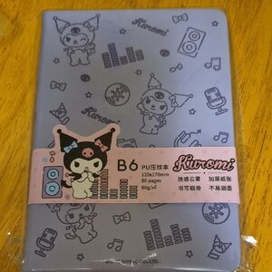 Kuromi B6 Notebook PU Leather Cover 80gsm Paper 80 Pages